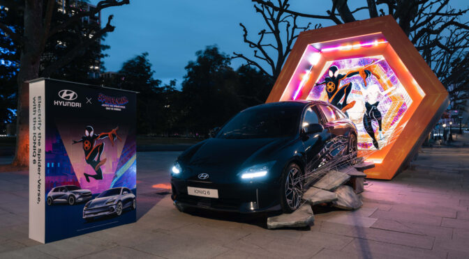 Hyundai’s IONIQ 6 and Spider-Man: Across the Spider-Verse Collide in Spectacular London Installation.